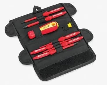 Cimco 117860 8-piece VDE interchangeable-blade screwdriver set (117860)