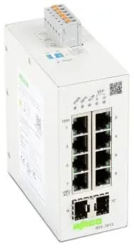 Wago 8-Port 1000BASE-T 2-Slot 1000BASE-SX/LX Lean-Managed Switch (852-1813)