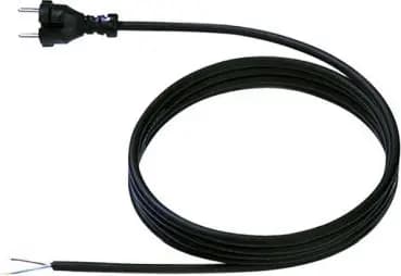 Bachmann 246.175 H07RN-F 2x1.0 mm² 3.0 m black contour supply cable (246.175)