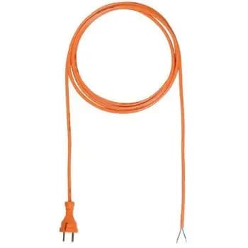 Bachmann 244.876 H05BQ-F 2x1.0 5.0 m orange contour supply cable (244.876)