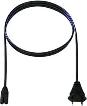 Bachmann 251.173 H03VVH2-F 2x0.75 1.5 m black mains lead (251.173)