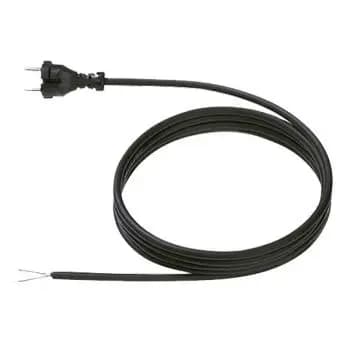 Bachmann 246.185 H07RN-F 2x1.0 mm² 3.0 m black contour connection cable (246.185)