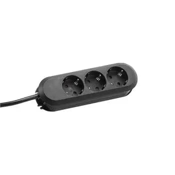 Bachmann 387.172 3-socket clip-on 45D: tabletop power outlet (387.172)
