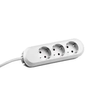 Bachmann 388.272 3-socket screw-mounted white desk outlet (388.272)