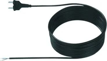 Bachmann 240.189 H05VV-F 2 x 0.75 mm² 10 m black contour supply cable (240.189)