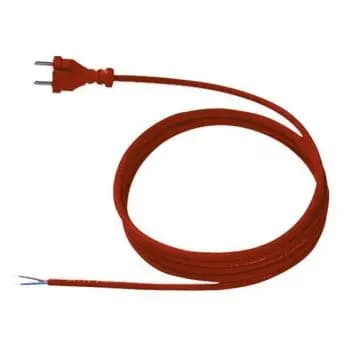 Bachmann 246.376 H07RN-F 2 x 1.0 mm² 5.0 m red power cable (246.376)