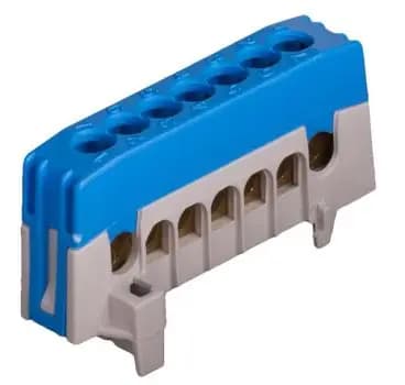 Pollmann N7-F2 blue finger-safe neutral terminal (2020266)