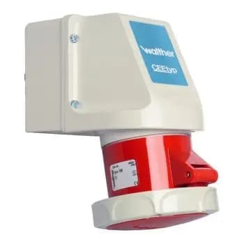 Walther 119 5x16A CEE wall socket (119)