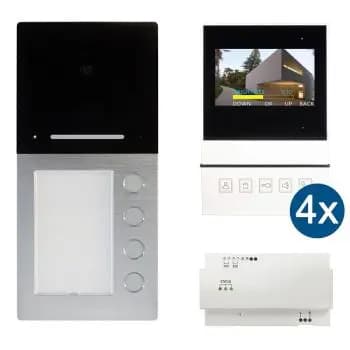 HHG set with AS AP 4-family with Basic Monitor — Video intercom set (Villa AP Set 4 B)