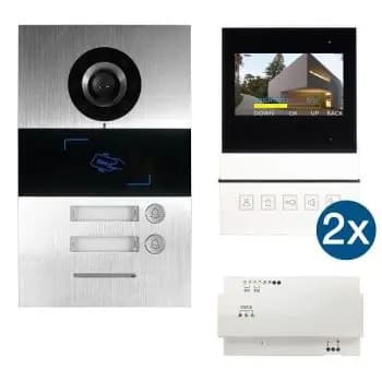 HHG set with AS UP 2-family and Monitor Basic video intercom system set (Villa UP Set 2 B)