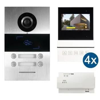 HHG Set with AS UP 4-family and Monitor Basic video intercom set (Villa UP Set 4 B)