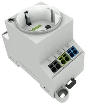 Wago control cabinet socket for screw mounting on mounting rail (709-581)