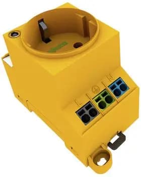 Wago control cabinet socket for DIN-rail or screw mounting (709-582)