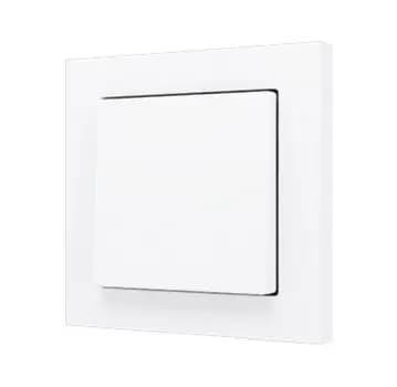 Zennio ZS55Soft for 1 binary input, 55x55, matte white pushbutton (ZS551PB1MW)