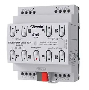 Zennio ShutterBOX Drive 4CH blind actuator (ZIOSHD4)
