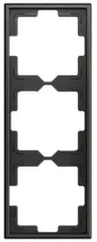 Zennio ZS70 3-module black frame (ZS70FM3A)