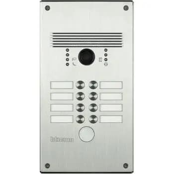 Bticino 308012 Video-AV Inox 8-Call-Button Video Door Station (308012)