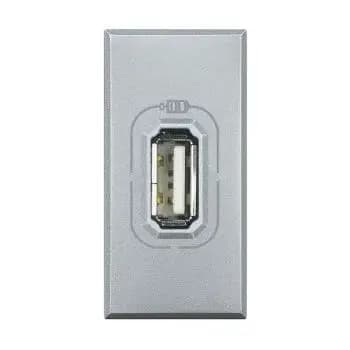 Bticino Axolute 1-module Aluminium USB-C charging station (HC4286C1)