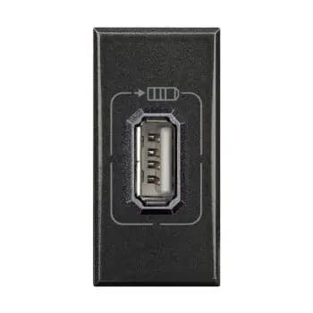 Bticino Axolute USB-C 1-module Anthracite USB charging station (HS4286C1)