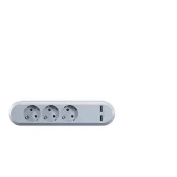 Bachmann 2x USB 3.1 A Smart 3x Schuko 230 V/16 A power strip (381.801)