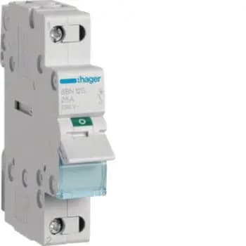 Hager SBN125 1-pole 25A disconnect switch (SBN125)
