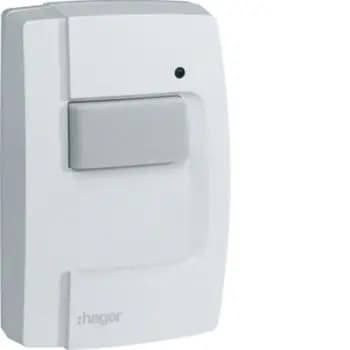Hager TRE301 1-gang IP55 quicklink wireless surface-mounted touch sensor (TRE301)
