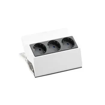 Bachmann PEGGY 3xCEE7/3 white 3.0 m CEE7/7 power strip with clamp (500.000)