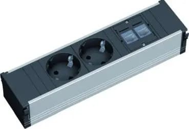 Bachmann 333.1008 CONI 2x SCHUKO 2x CAT5e CONI 2x SCHUKO 2x CAT5e (333.1008)