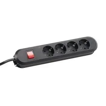 Bachmann 381.130K 4-socket desk outlet with switch (381.130K)