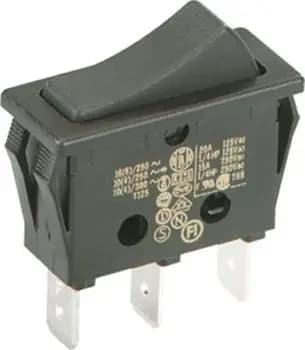 Bachmann 924.092 1-pole black/black rocker switch (924.092)