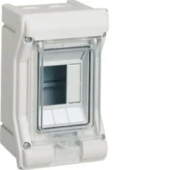 Hager VE103D 3-module surface-mounted distribution enclosure (VE103D)