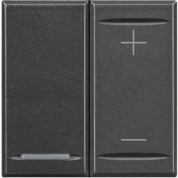Bticino 0-10V 600VA 2-module anthracite push-button dimmer (HS4410)