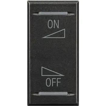 Bticino 1-module symbol Loud/Quiet rocker (HS4911AI)