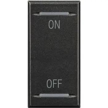 Bticino 1-module On/Off symbol rocker (HS4911AG)