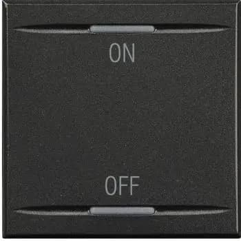 Bticino 2-module rocker with On/Off symbol (HS4911/2AG)