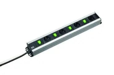 Bachmann 300.049 4x Schuko sockets 4x switches tradesman's power strip (300.049)