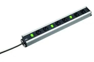 Bachmann 300.050 — 6x Schuko, 3x switches, tradesman's power strip (300.050)