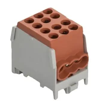Pollmann HLAK 25-1/4M2 brown connectable main line branch terminal (2080171)