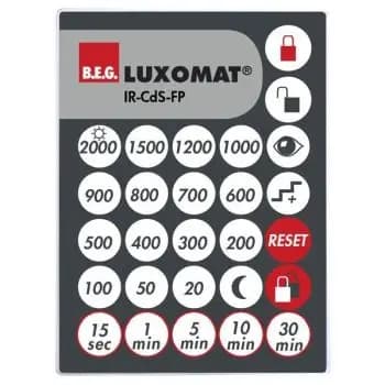 BEG IR-CdS-FP Luxomat Remote Control (92396)
