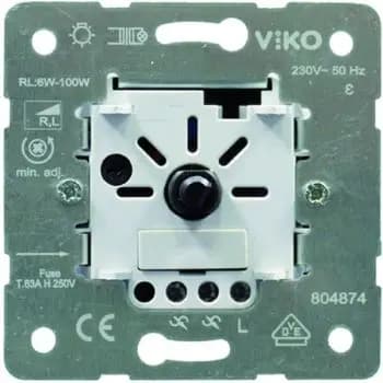 HHG 6-100W/VA Push-Toggle LED Dimmer Insert (92600129-DE)