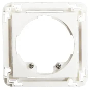 BEG Indoor140 45x45 pearl white matt central plate (39075)