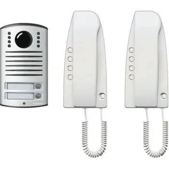 Bticino analog 2-FH with TS LINEA2000 + HS SPRINT audio intercom set (363221)