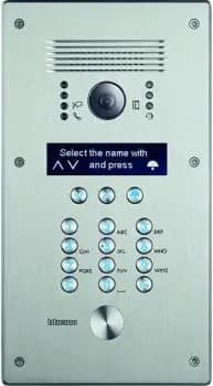 Bticino LINEA300 stainless steel video door station with code keypad (308040)