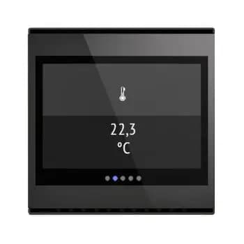 Elsner Cala Touch KNX T 3.x deep black RAL9005 room controller (70802)