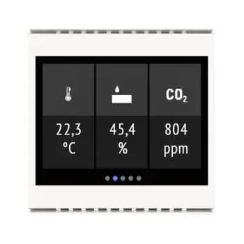 Elsner Cala Touch KNX AQS/TH 3.x pure white room controller (70820)