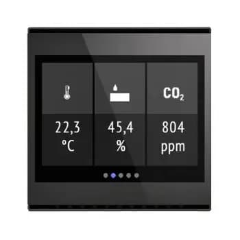 Elsner Cala Touch KNX AQS/TH 3.x deep black room controller (70822)