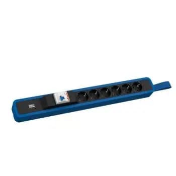 Bachmann PRIMO 2 6x CEE7/3 1x RCD loop RAL5010 power strip (350.314)