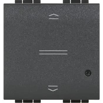 Bticino 2-module for LivingLight anthracite roller shutter switch (L4027CM2)