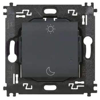 Bticino 2-gang LivingLight anthracite scene push-button (L4574CW)