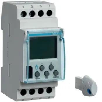 Hager EG103V 1W 16A 2PLE 12/24V digital weekly timer (EG103V)